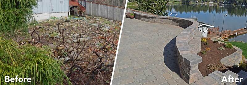 Before and After: Paver Patio