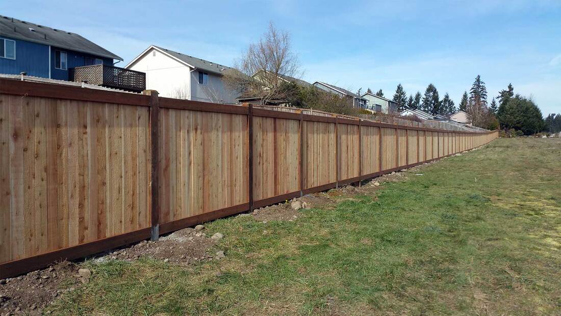 Huge Fence for Spanaway Housing Development