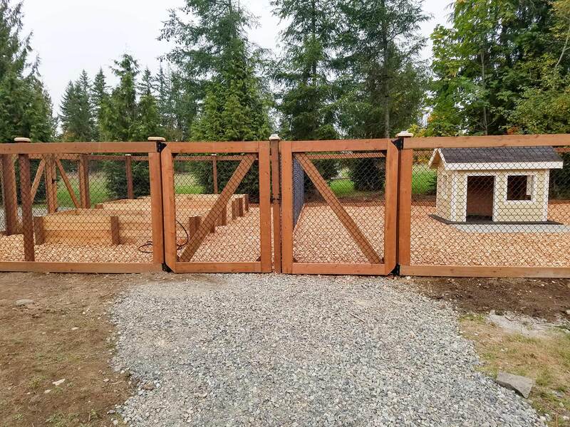 Entry Gate to dog kennel