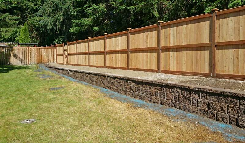 Retaining Wall and Privacy Fence