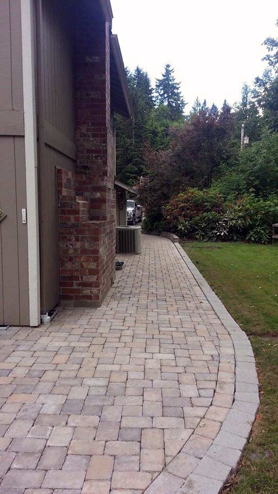 paver walkway, muster k pattern