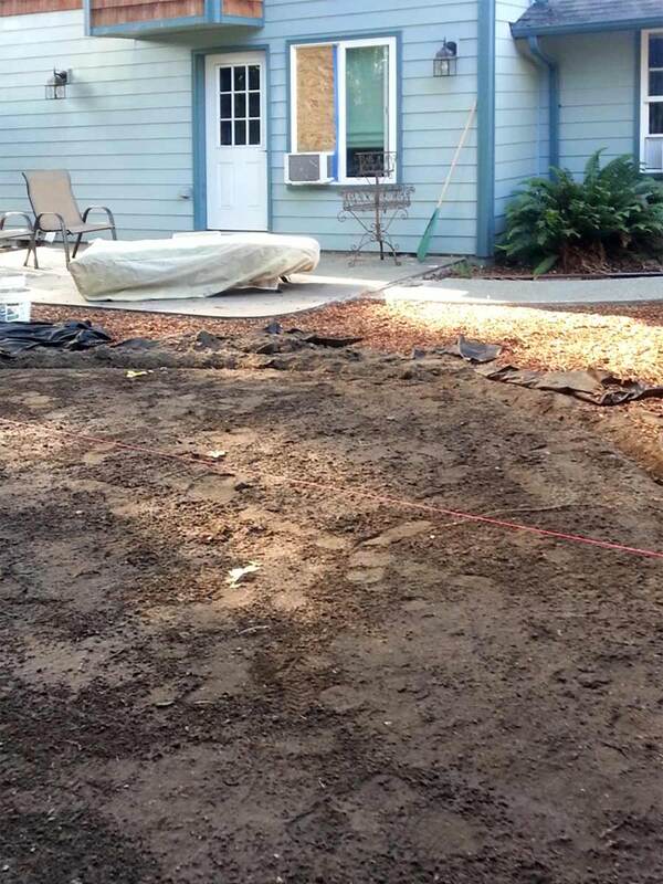 fill dirt added prior to sod installation