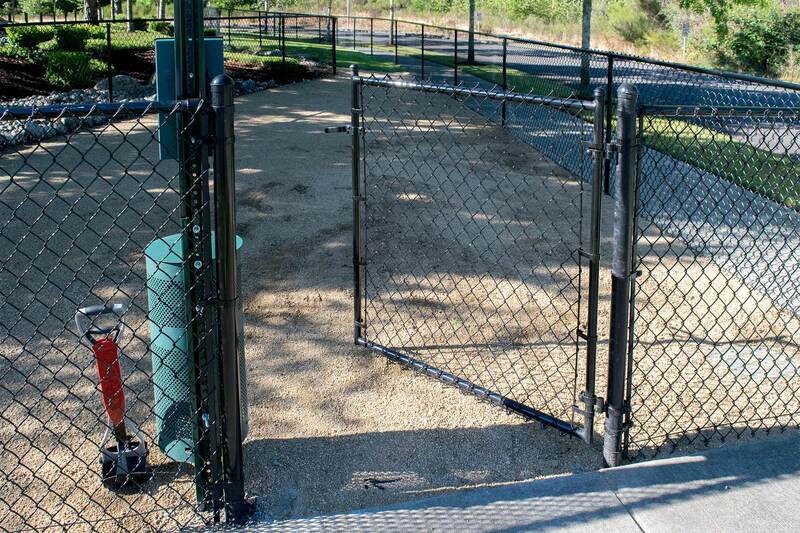 gated entry to pet park