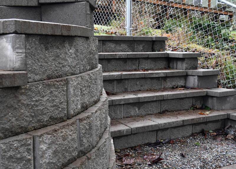 Retaining Wall and Stairs