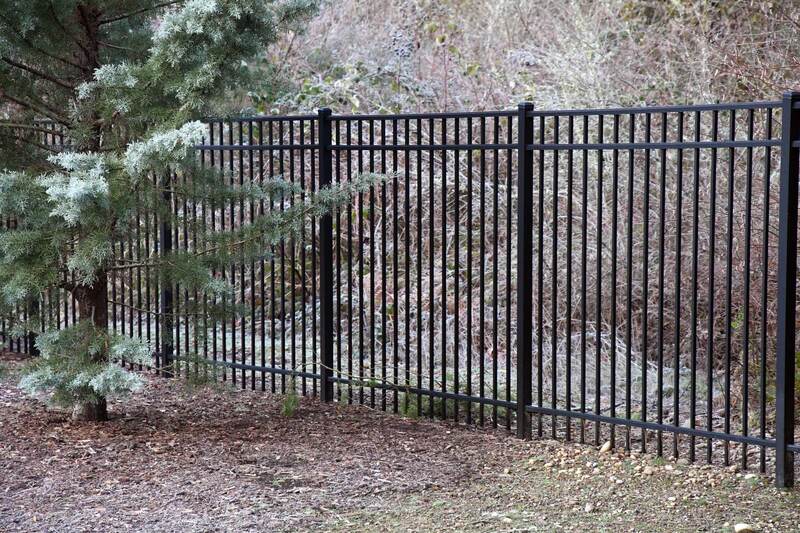 Aluminum Fence with Black Matte Coat