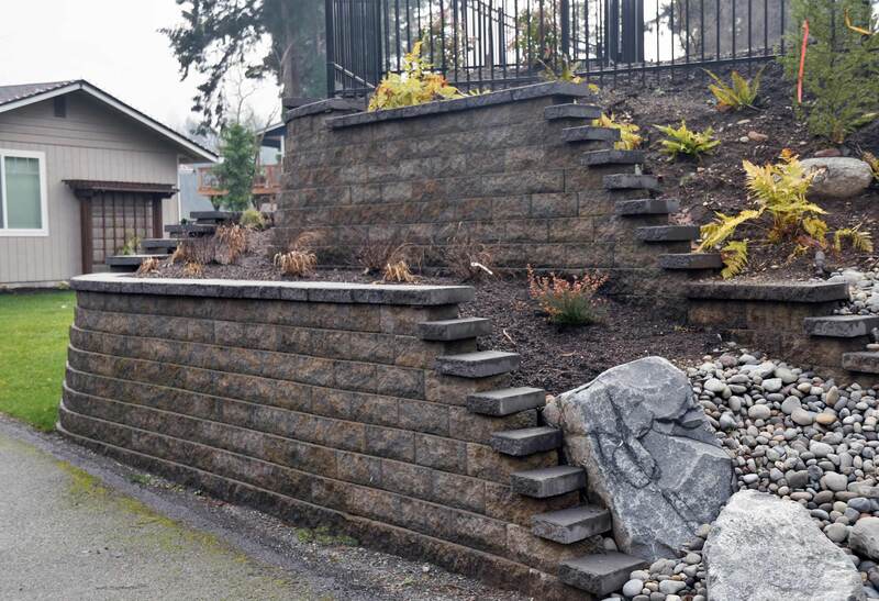 Retaining Wall and Planter Beds