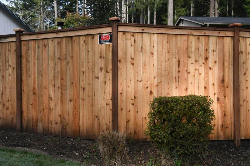 Wood security fence